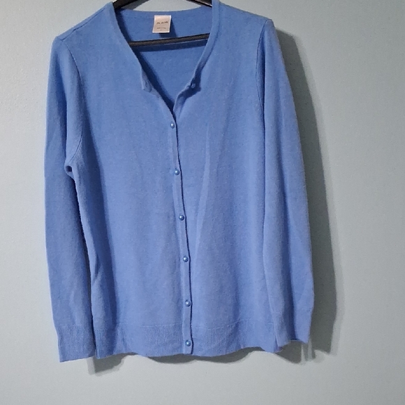 Blair Sweaters - Blair Sky Blue Women's Cardigan Pearl Button L
